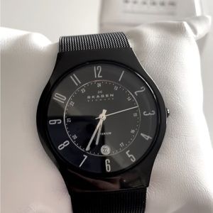 Skagen men’s watch titanium/stainless steel/quartz